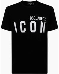 DSquared² - T-Shirt Large Icon Cool Logo - Lyst
