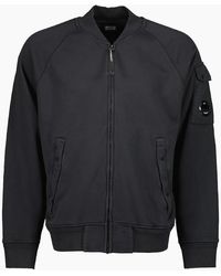 C.P. Company - Diagonal Fleece Zipped Lens Sweatshirt - Lyst