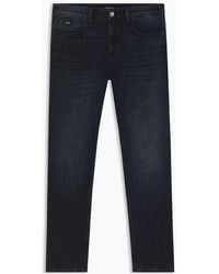 BOSS - Delaware Slim Fit Five Pocket Jeans - Lyst