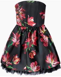 Ro&zo - Hannah Hand Painted Tulip Mini Dress - Lyst