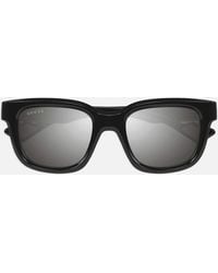 Gucci - Arm Plate Logo Sunglasses - Lyst