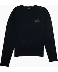 EA7 - Train Evolution Long Sleeve T-Shirt Darkslate - Lyst
