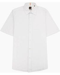 BOSS - Rash 2 Oxford Cotton Regular Fit Shirt 100 - Lyst