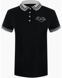 Love Moschino - Heart Logo Polo Shirt - Lyst