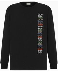 Dior - Multi Logo Long Sleeve Tee - Lyst
