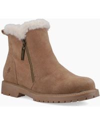 Hush Puppies - Hollis Zip Boot Ankle Boots Tan - Lyst
