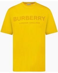 Burberry - 'Ellison' Logo Print T-Shirt - Lyst