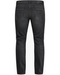 BOSS - Boss Delaware Distressed Soft Motion Slim Fit Jeans Dark - Lyst