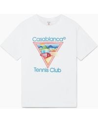 CASABLANCA - Tennis Club Icon Tee - Lyst