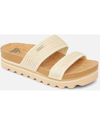 Reef - Cushion Vista Hi Vintage Raffia - Lyst
