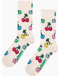 Happy Socks - Cherry Heart Sock - Lyst