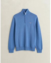 GANT - Casual Cotton Half Zip Jumper - Lyst