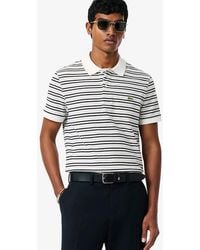 Lacoste - Classic Fit Striped Petit Piqué Polo Shirt - Lyst