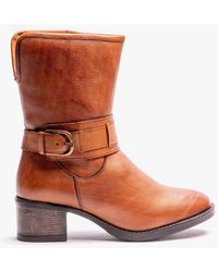 Lotus - Osmond Ankle Boots Tan - Lyst