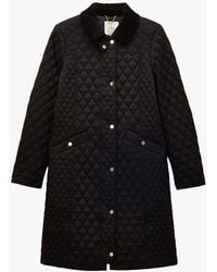 Joules - Rosewell Long Quilted Jackets - Lyst