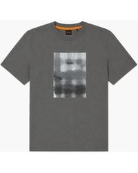BOSS - Boss Brokenice Graphic T-Shirt - Lyst