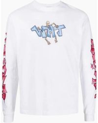Off-White c/o Virgil Abloh - Graff Pupp Skate Long Sleeve Tee - Lyst