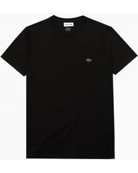 Lacoste - Th6709 T Shirts Short Sleeve Crew Neck Soft Pima Cotton Summer Tee - Lyst