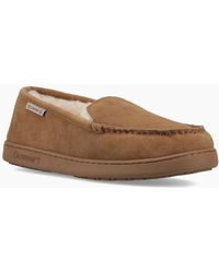 BEARPAW - Brian Suede Hickory Slippers - Lyst