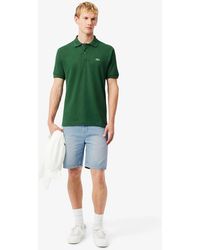 Lacoste - Straight Fit Denim Bermuda Shorts - Lyst