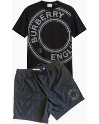 Burberry - Graphic Print Shorts Set - Lyst