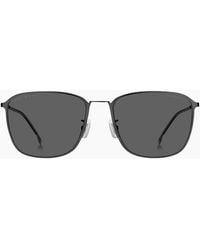 BOSS - Polarised Lens Matte Dark Ruthenium Sunglasses - Lyst