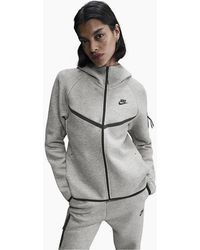 Nike - Tech Solid Patterned Hooded Neck Jacket - Lyst