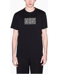 Armani - Exchange Af10356 T Shirts Cotton Tee - Lyst