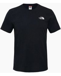 The North Face - T-Shirt Logo Short Sleeved Tee Cotton Crew Top - Lyst