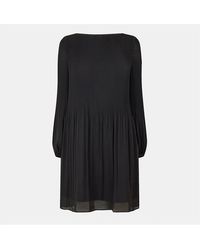 BOSS - Dasie Crew Neck Long Sleeve Knee Length Dress - Lyst