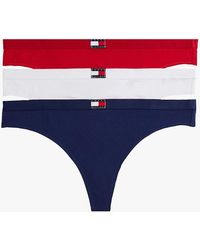 Tommy Hilfiger - 3 Pack Thong Multicoloured - Lyst
