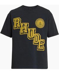 Rhude - Collegiate Crest T-Shirt - Lyst