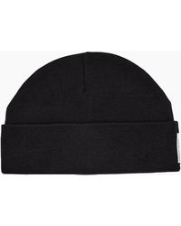 ARMANI EXCHANGE - Embroidered Tab Logo Beanie Hat - Lyst