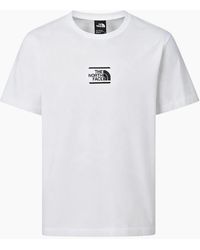 The North Face - T Shirt Centre Logo Crew Neck Short Sleeve Cotton Summer Tee - Lyst