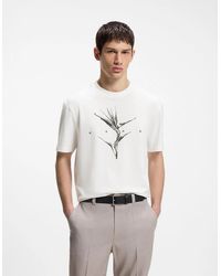 BOSS - Hugo Darise Relaxed-Fit T-Shirt With Artwork And Logo - Lyst