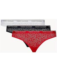 Tommy Hilfiger - 3-Pack Premium Essential Lace Bikini Briefs - Lyst