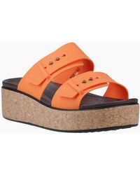 Crocs™ - Brooklyn Buckle Topaz Wedges - Lyst