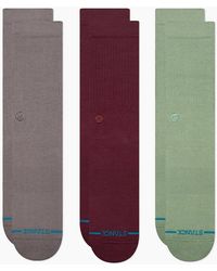 Stance - Icon 3 Pack Crew Socks - Lyst