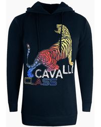 Roberto Cavalli - Cavalli Class Bold Tiger Logo Hoodie - Lyst