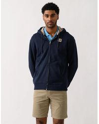 Aquascutum - Full Zip Badge Hoodie - Lyst