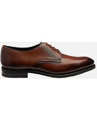 Loake - Gosling Plain Derby Shoe Scotch Patina - Lyst