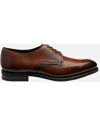 Loake - Gosling Plain Derby Shoe Scotch Patina - Lyst