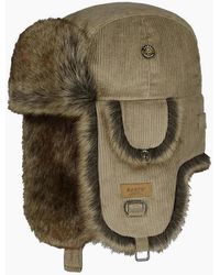 Barts - Rib Cord Faux Fur Lining Strap Bomber Hat - Lyst