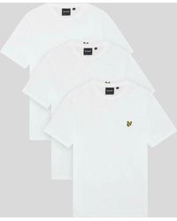 Lyle & Scott - Basic 3 Pack Lounge T-Shirt - Lyst