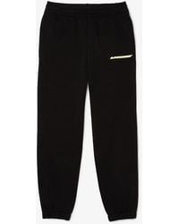 Lacoste - Solid Patterned Elasticated Cuff Slim Joggers - Lyst