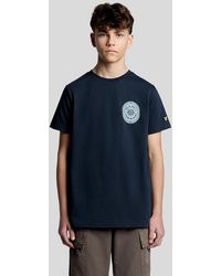 Lyle & Scott - Graphic Badge Cotton T-Shirt - Lyst