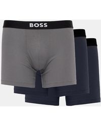 BOSS - Boss 3 Pack Stretch Cotton Boxer Briefs - Lyst
