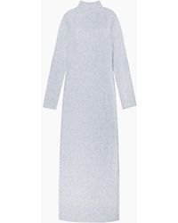 Ro&zo - Rib Knit High Neck Dress - Lyst
