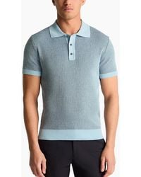 Remus Uomo - Knitted Polo Shirt - Lyst