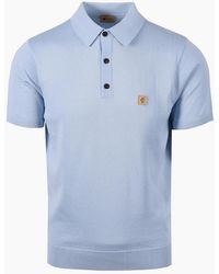 Gabicci - Vintage Jackson Knitted Polo Shirt Surf - Lyst